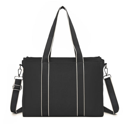 Miss Lulu Wearproof Large Capacity Tote Bag with 15.6” Laptop Sleeve