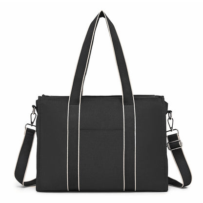 Miss Lulu Wearproof Large Capacity Tote Bag with 15.6” Laptop Sleeve