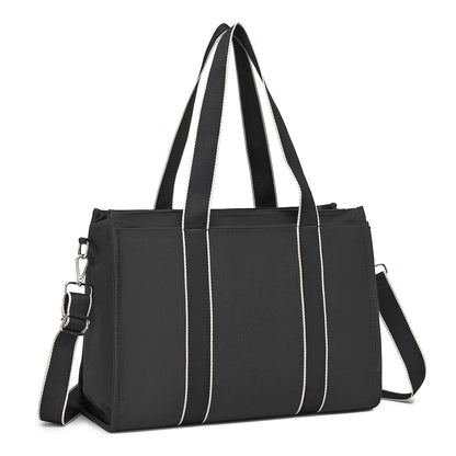Miss Lulu Wearproof Large Capacity Tote Bag with 15.6” Laptop Sleeve