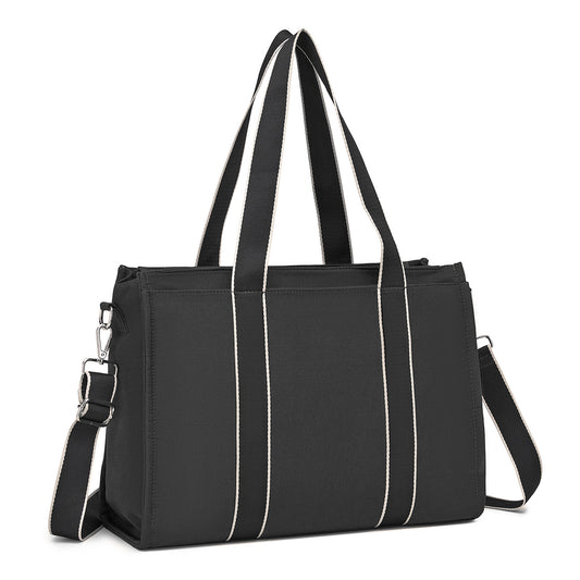 Miss Lulu Wearproof Large Capacity Tote Bag with 15.6” Laptop Sleeve