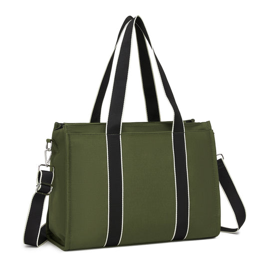 Miss Lulu Wearproof Large Capacity Tote Bag with 15.6” Laptop Sleeve