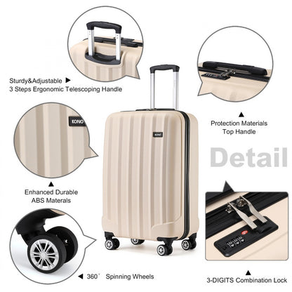 Kono ABS+PC Hard Shell Luggage