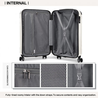 Kono ABS Lightweight Compact Hard Shell Suitcase Travel Luggage