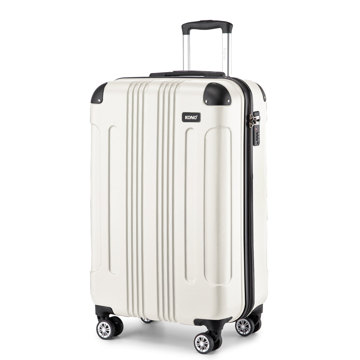 Kono ABS Lightweight Compact Hard Shell Suitcase Travel Luggage