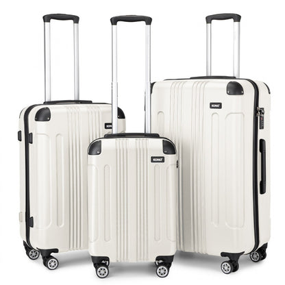 Kono ABS Lightweight Compact Hard Shell Suitcase Travel Luggage