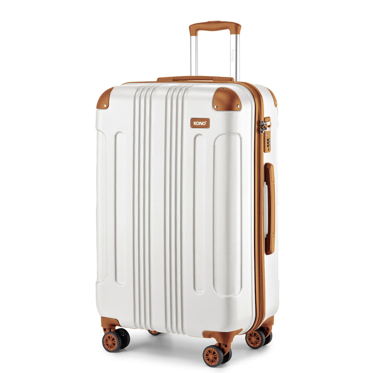 Kono ABS Lightweight Compact Hard Shell Suitcase Travel Luggage