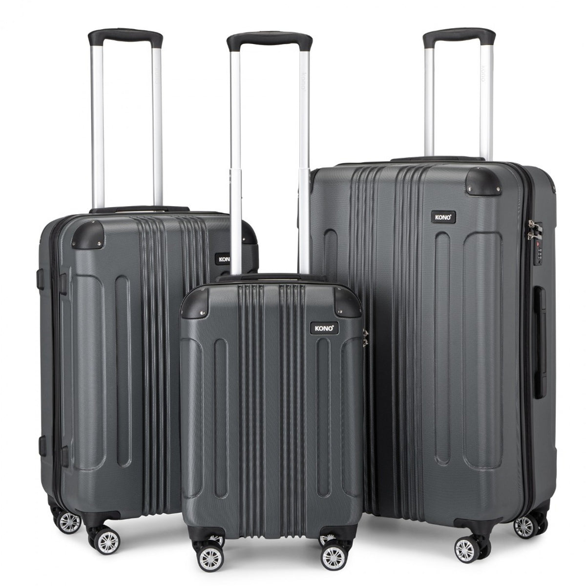 Kono ABS Lightweight Compact Hard Shell Suitcase Travel Luggage