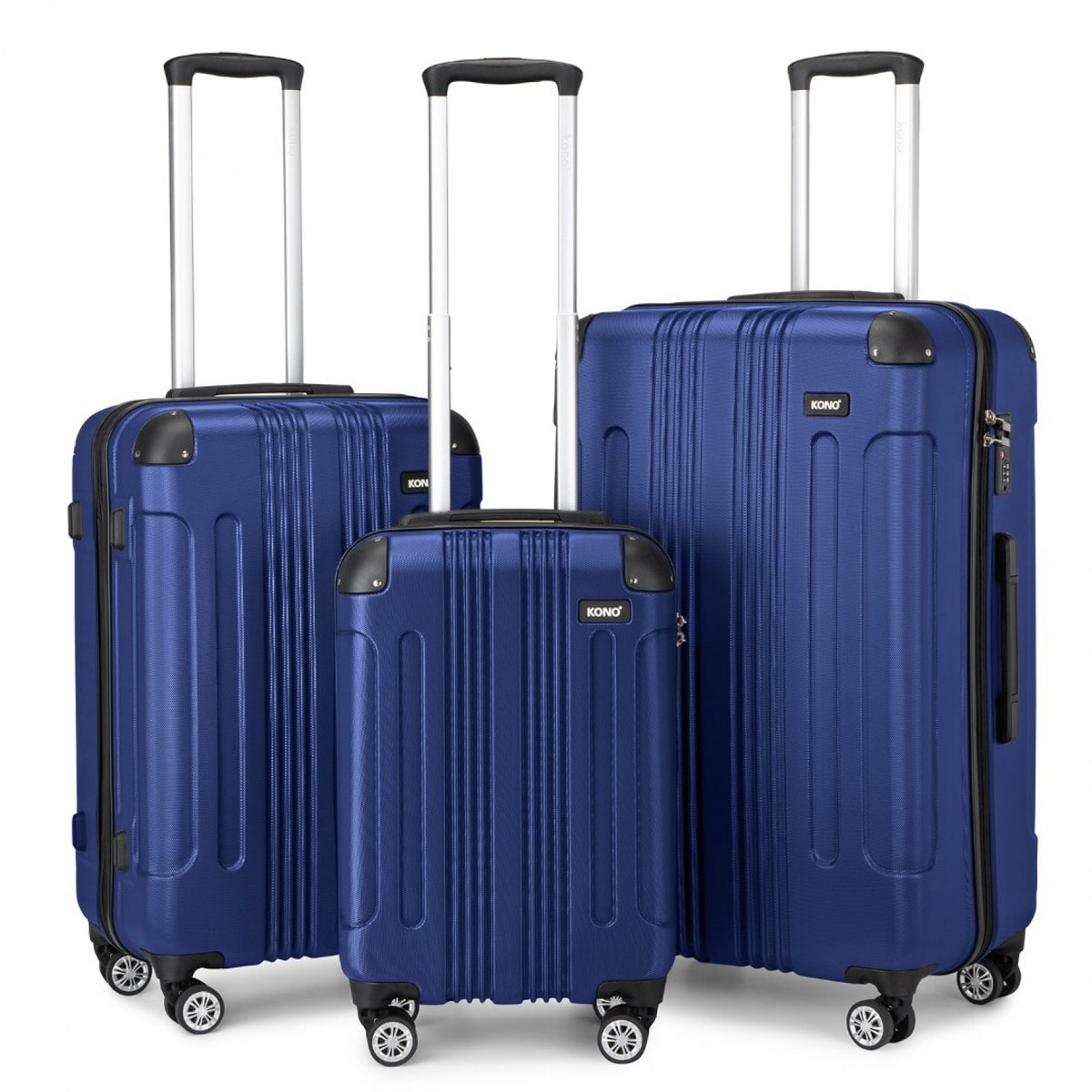 Kono ABS Lightweight Compact Hard Shell Suitcase Travel Luggage