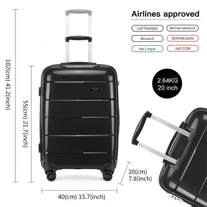 Kono Hard Shell PP Suitcase