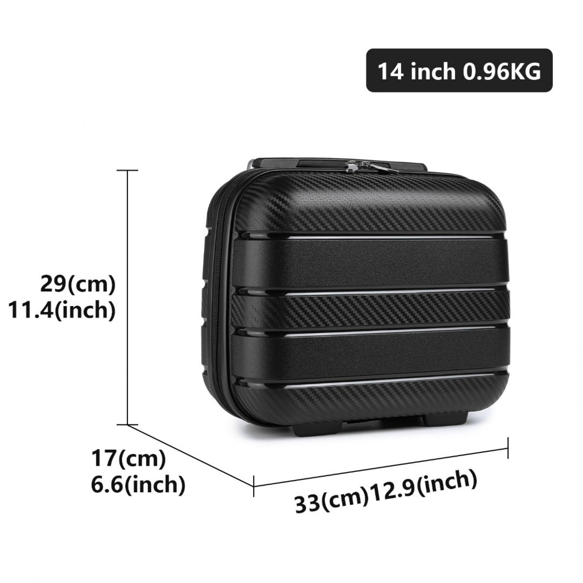 Kono Multi Texture Hard Shell PP Vanity Case- Classic Collection