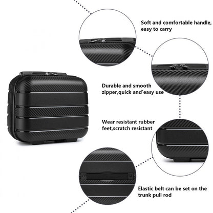 Kono Multi Texture Hard Shell PP Vanity Case- Classic Collection