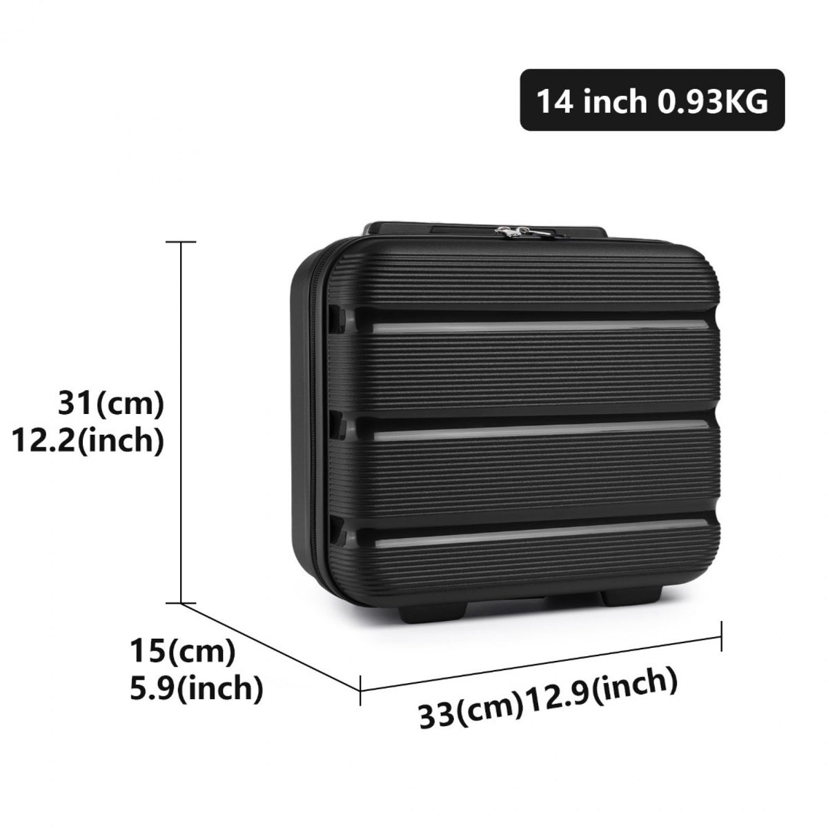 Kono Bright Hard Shell PP Vanity Case