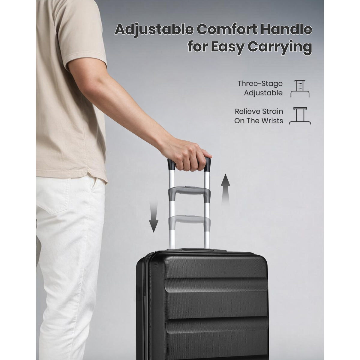 Kono Suitcase- Streamlined Lightweight ABS Hardshell