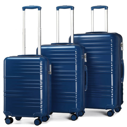 British Traveller Durable Polycarbonate and ABS Hard Shell Suitcase With TSA
