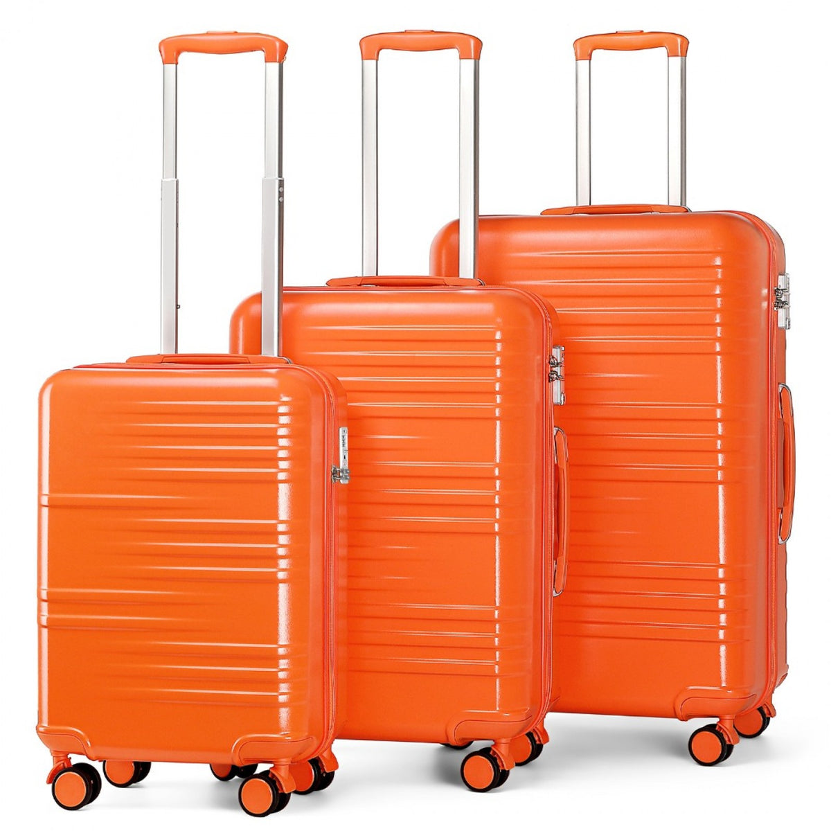 British Traveller Durable Polycarbonate and ABS Hard Shell Suitcase With TSA