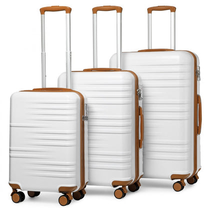 British Traveller Durable Polycarbonate and ABS Hard Shell Suitcase With TSA