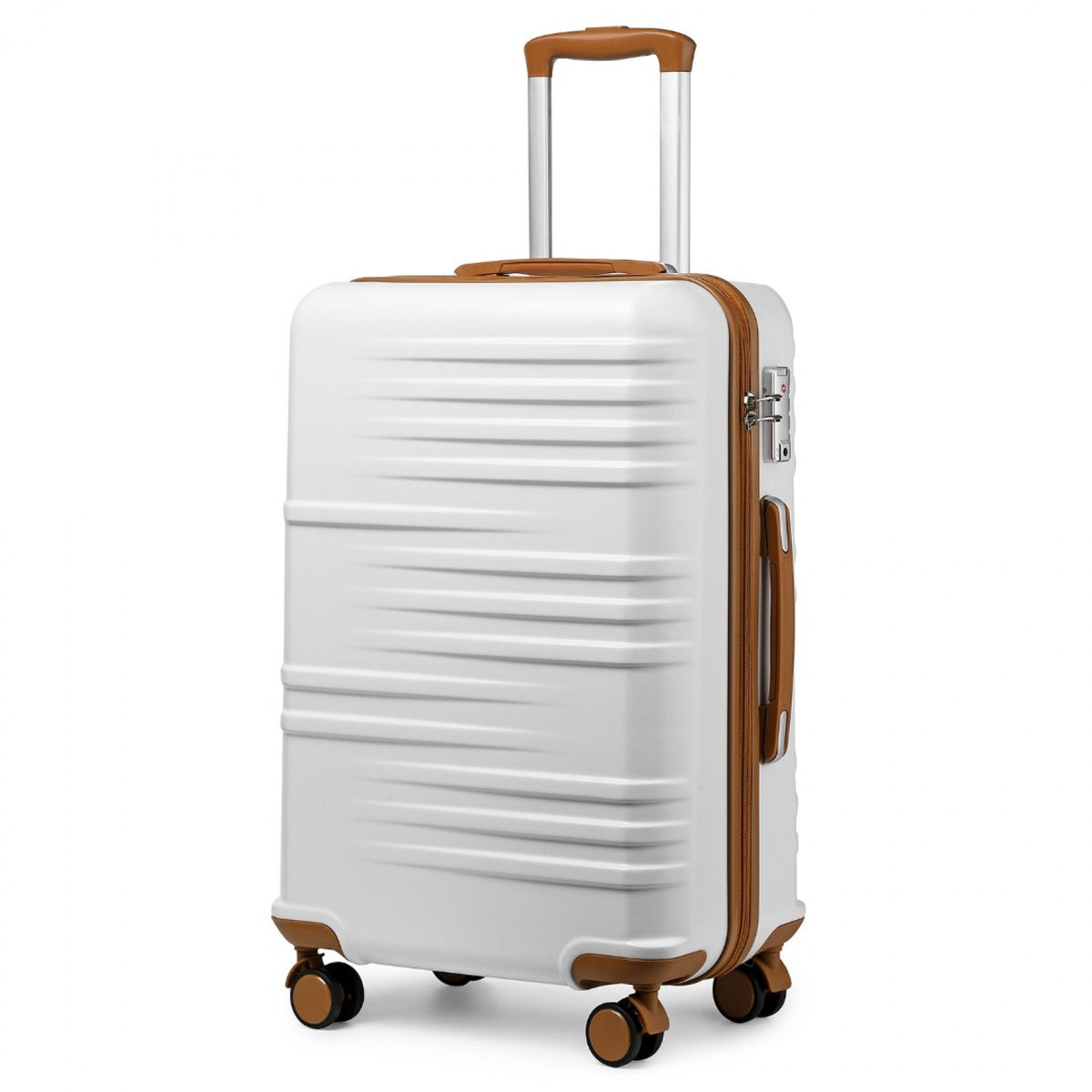 British Traveller Durable Polycarbonate and ABS Hard Shell Suitcase With TSA