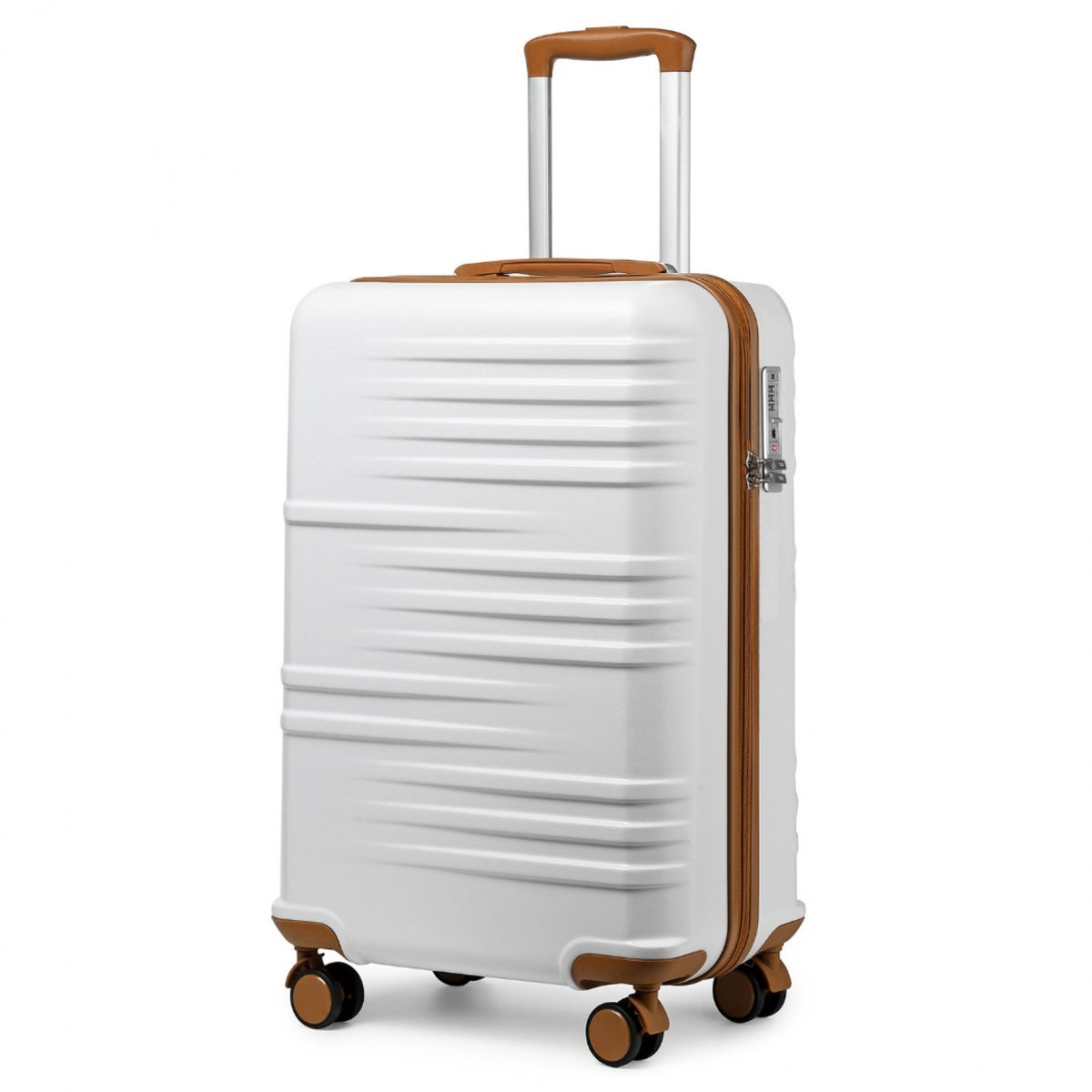 British Traveller Durable Polycarbonate and ABS Hard Shell Suitcase With TSA