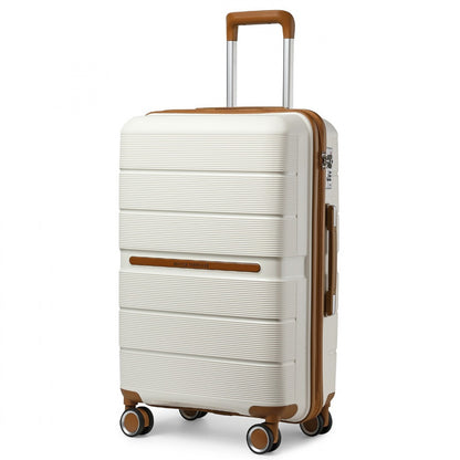 British Traveller Multi-Texture Polypropylene Hard Shell Suitcase With TSA Lock