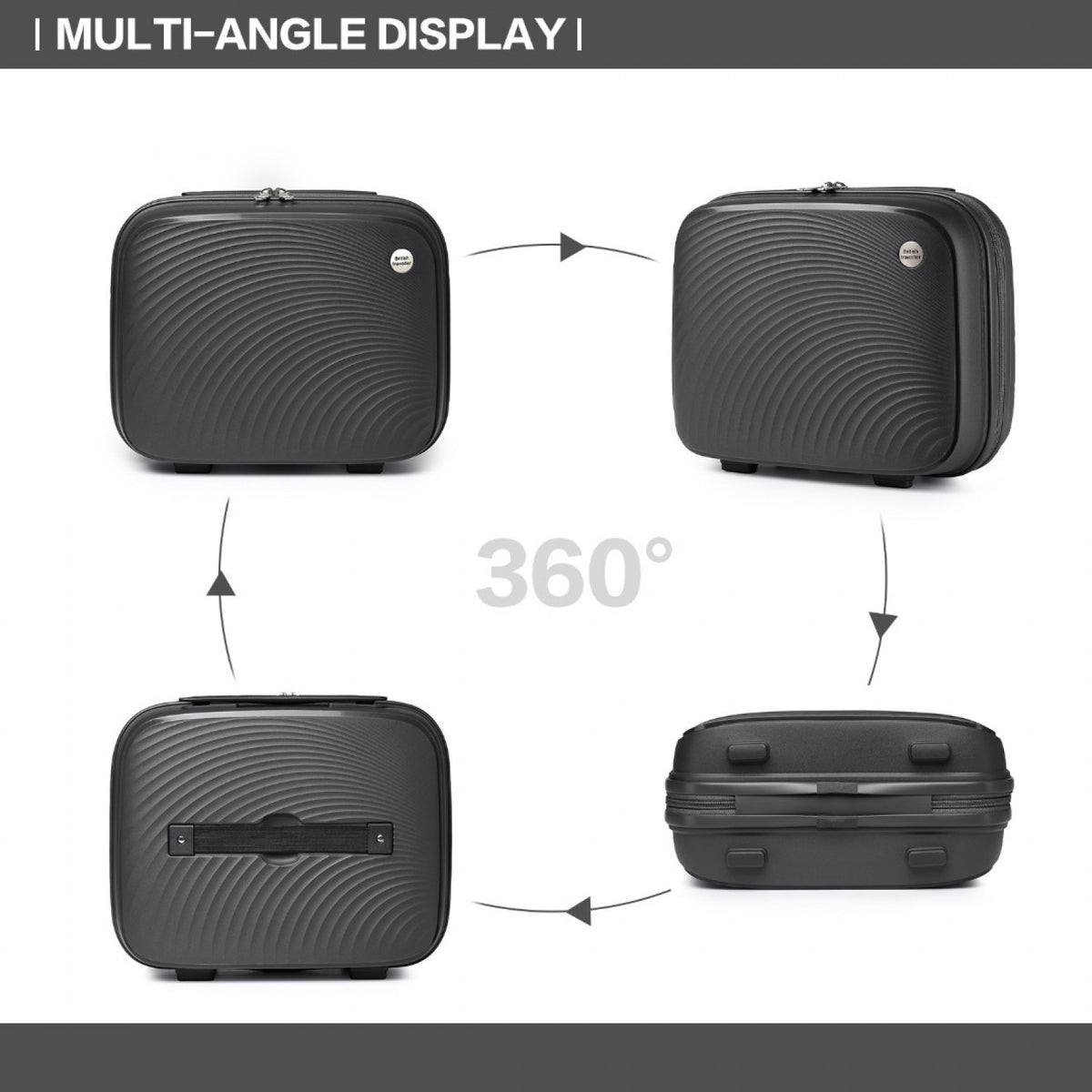 British Traveller Lightweight Polypropylene Vanity Case