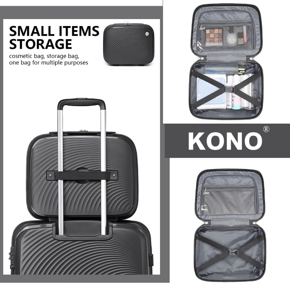 British Traveller Lightweight Polypropylene Vanity Case