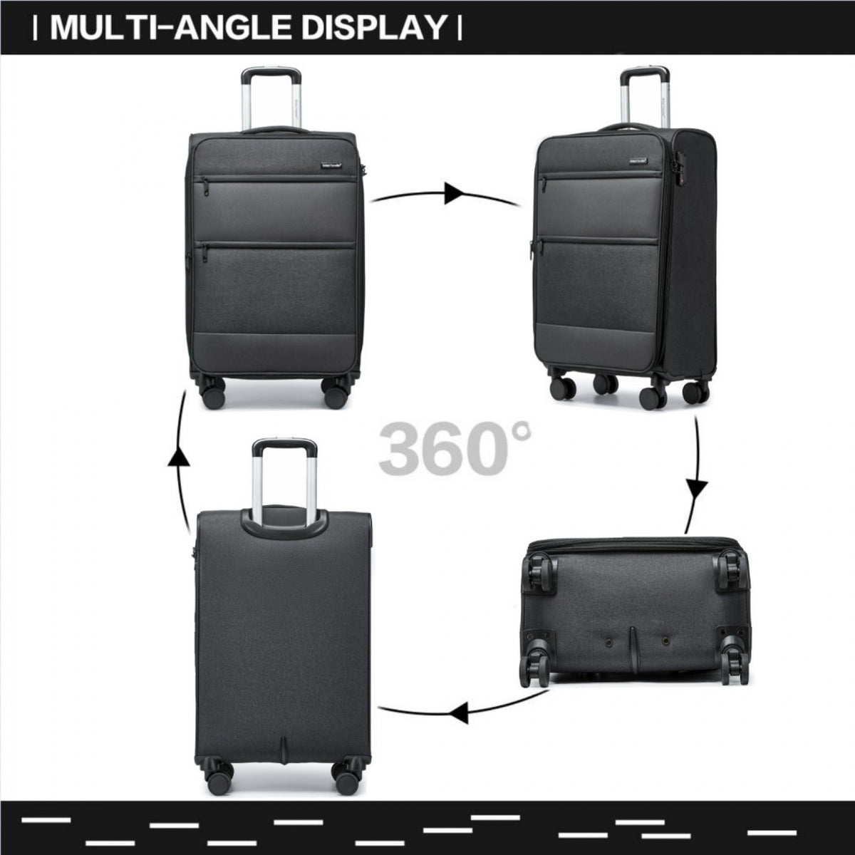 British Traveller Lightweight Suitcase