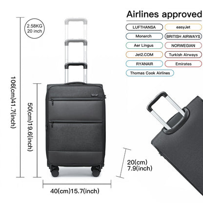 British Traveller Lightweight Suitcase