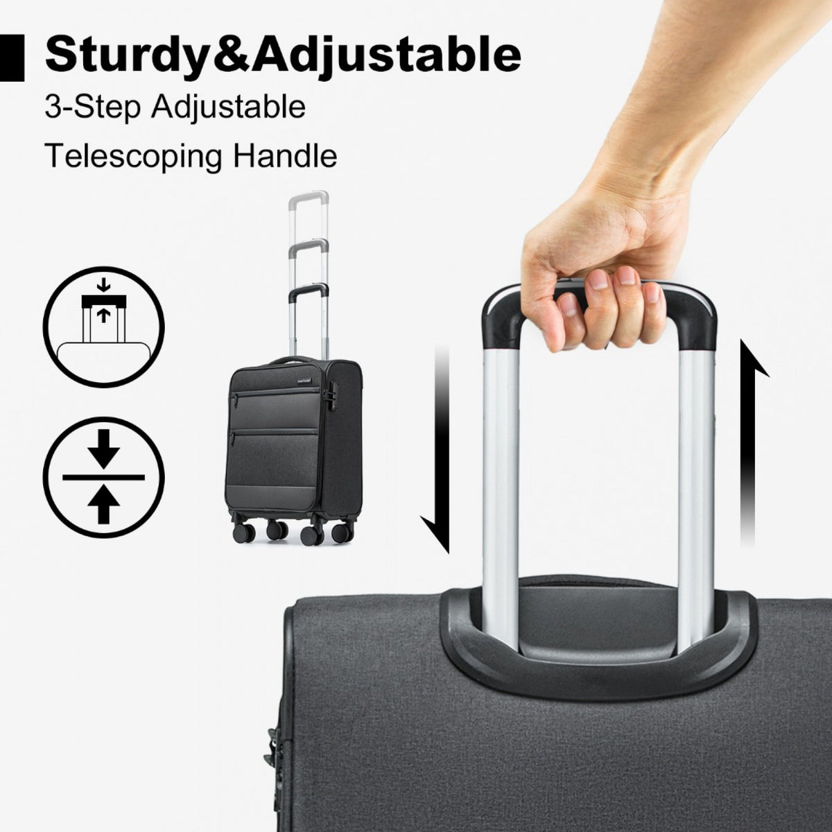 British Traveller Lightweight Suitcase