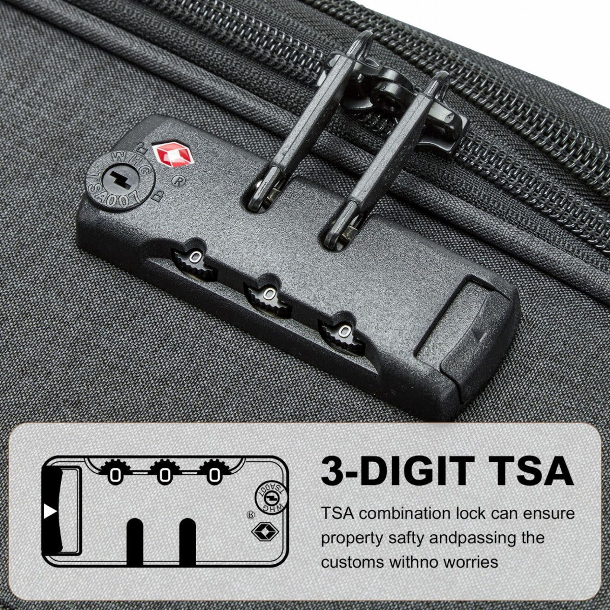 British Traveller Lightweight Suitcase