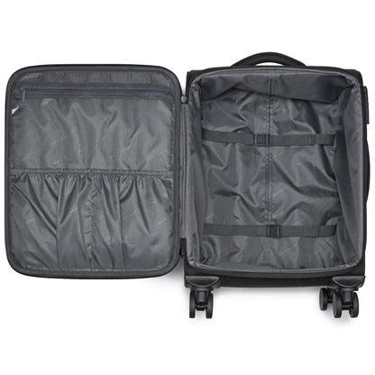 British Traveller Durable Softshell Suitcase with Front Laptop Compartment