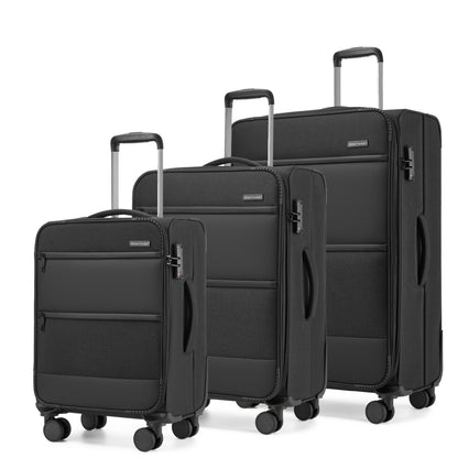 British Traveller Sleek Tough Travel Soft-Shell Suitcase