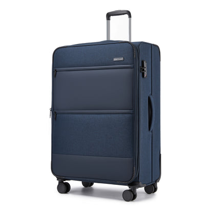 British Traveller Sleek Tough Travel Soft-Shell Suitcase