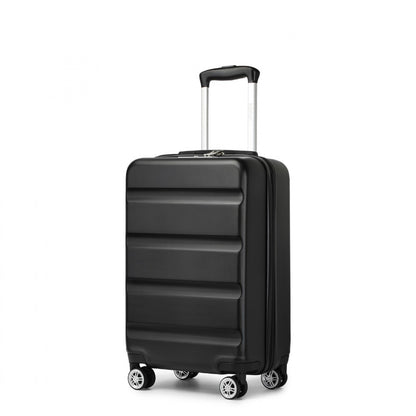 Kono Stylish Horizontal Engraved Hard Shell ABS+PC Suitcase