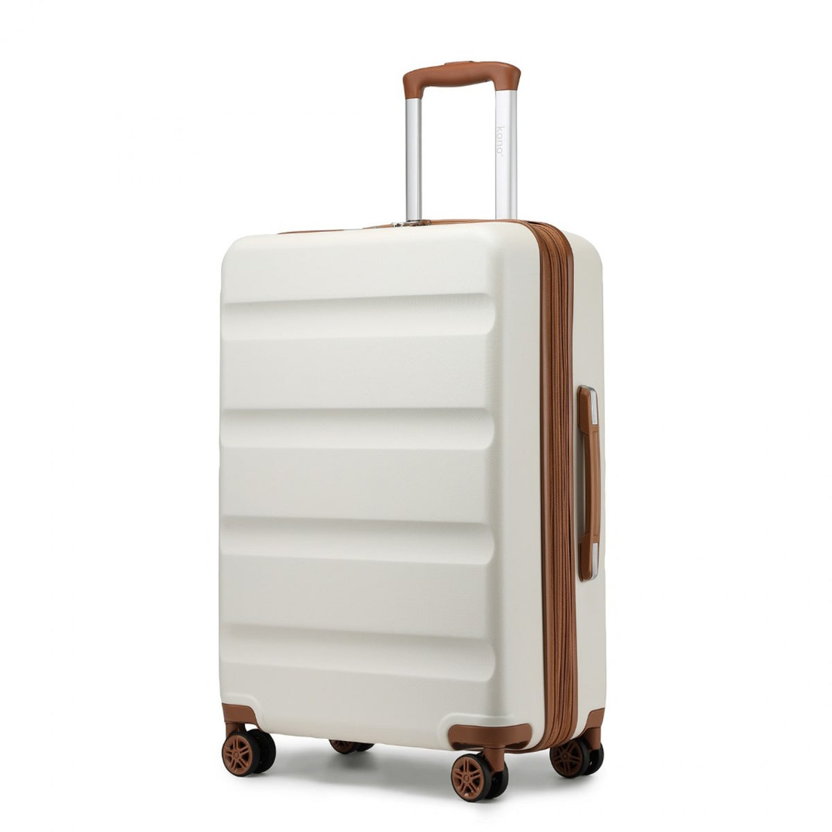 Kono Stylish Horizontal Engraved Hard Shell ABS+PC Suitcase