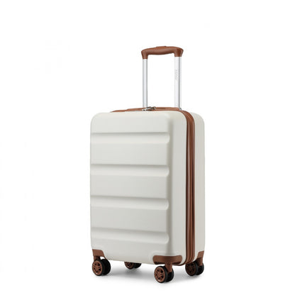 Kono Stylish Horizontal Engraved Hard Shell ABS+PC Suitcase