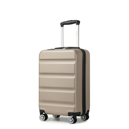 Kono Stylish Horizontal Engraved Hard Shell ABS+PC Suitcase