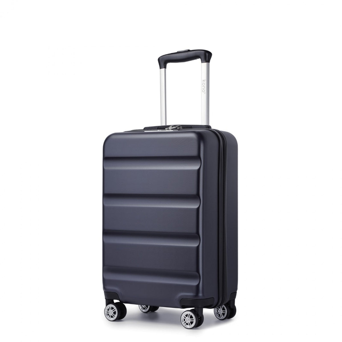 Kono Stylish Horizontal Engraved Hard Shell ABS+PC Suitcase