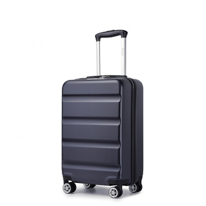 Kono Stylish Horizontal Engraved Hard Shell ABS+PC Suitcase