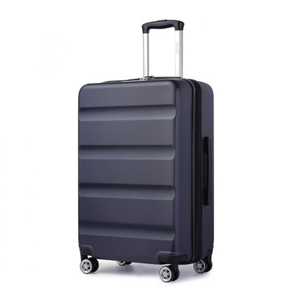Kono Stylish Horizontal Engraved Hard Shell ABS+PC Suitcase