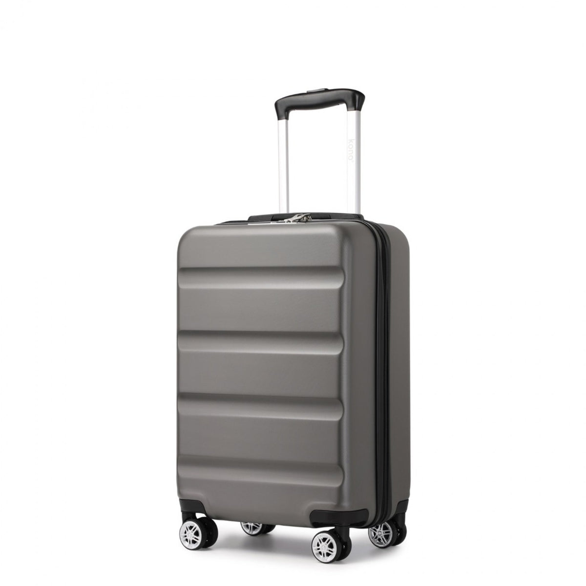 Kono Stylish Horizontal Engraved Hard Shell ABS+PC Suitcase