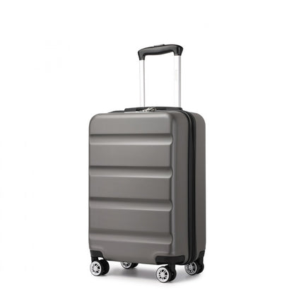 Kono Stylish Horizontal Engraved Hard Shell ABS+PC Suitcase