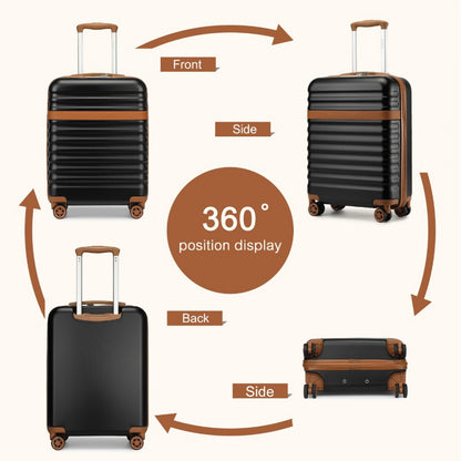 Kono Stylish Lightweight Hard Shell ABS+PC Suitcase