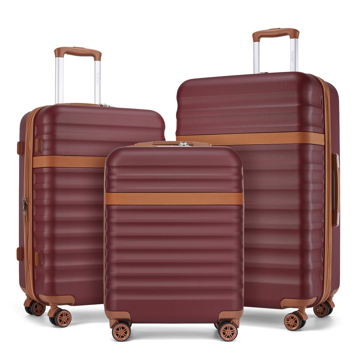 Kono Stylish Lightweight Hard Shell ABS+PC Suitcase