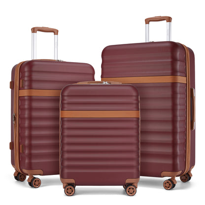Kono Stylish Lightweight Hard Shell ABS+PC Suitcase