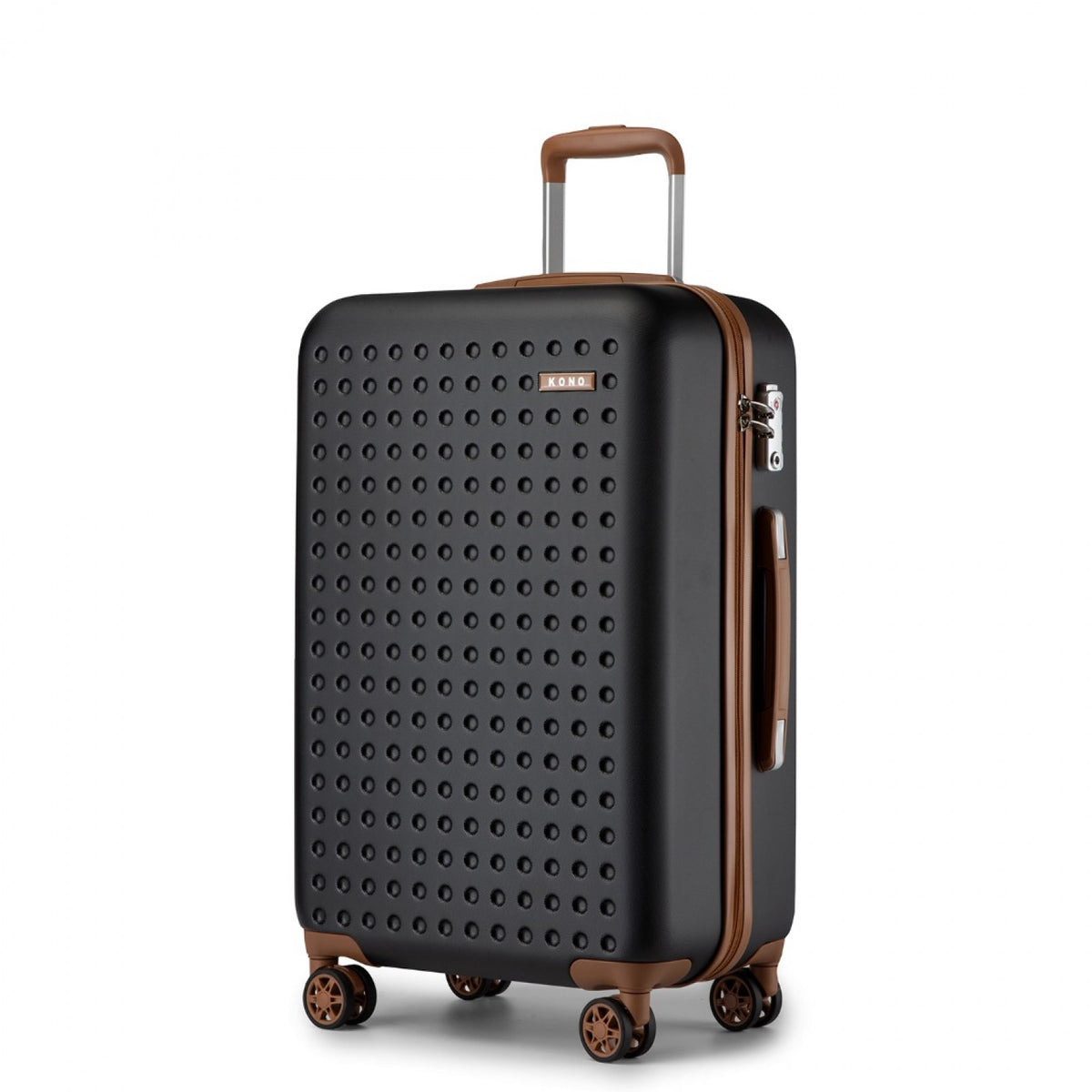 Kono Stylish ABS+PC Polka Dot Hard Shell Vanity Case