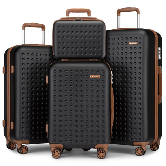 Kono Stylish ABS+PC Polka Dot Hard Shell Vanity Case