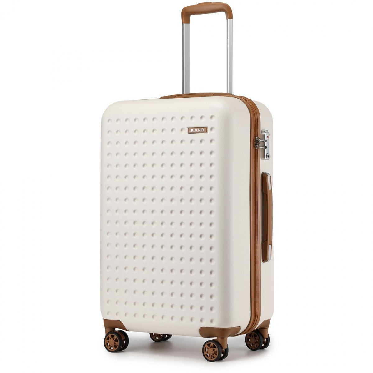 Kono Stylish ABS+PC Polka Dot Hard Shell Vanity Case