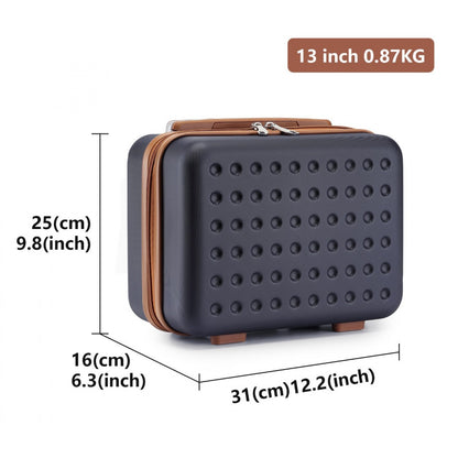 Kono Stylish ABS+PC Polka Dot Hard Shell Vanity Case