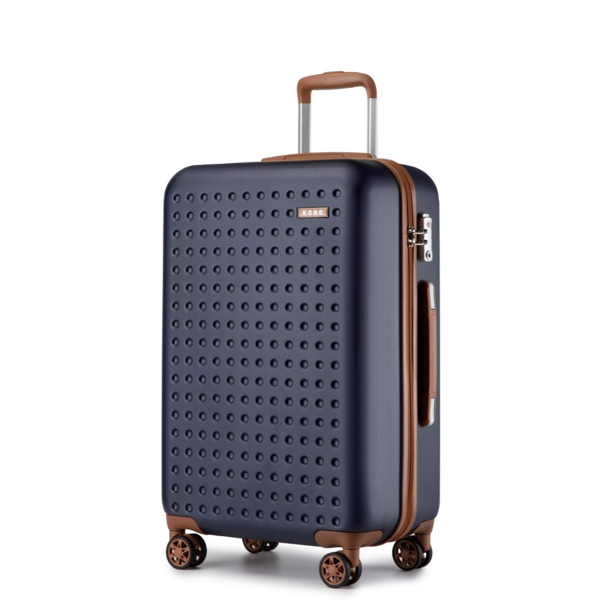 Kono Stylish ABS+PC Polka Dot Hard Shell Vanity Case