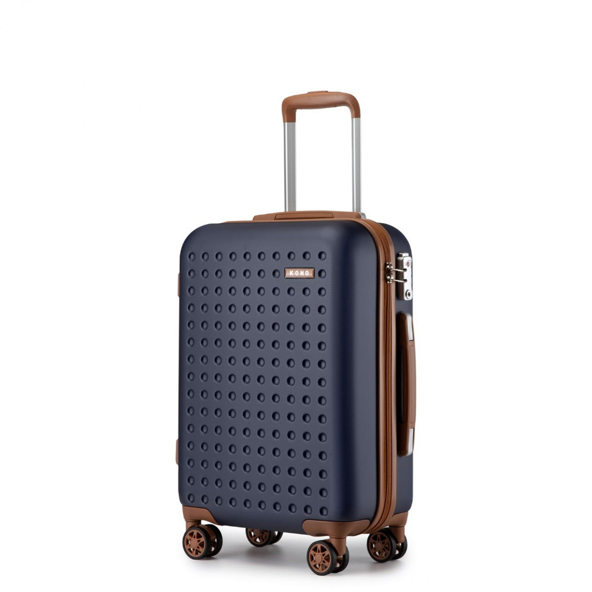 Kono Stylish ABS+PC Polka Dot Hard Shell Vanity Case